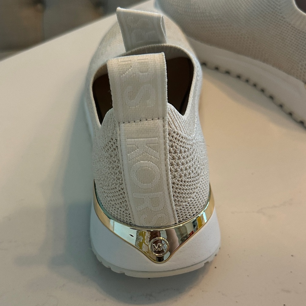 Michael Kors women’s Beige Slip-On Sneakers - Picture 8 of 10